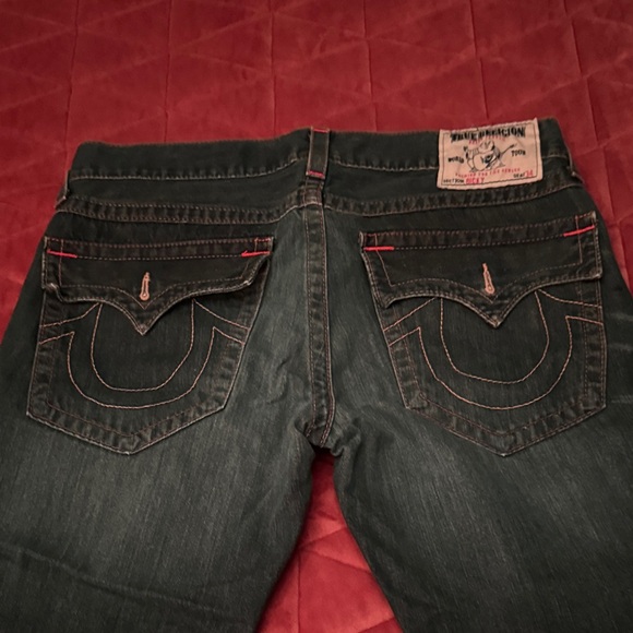 True Religion Men's Dark Blue Relaxed Jeans Made in USA - Picture 5 of 6